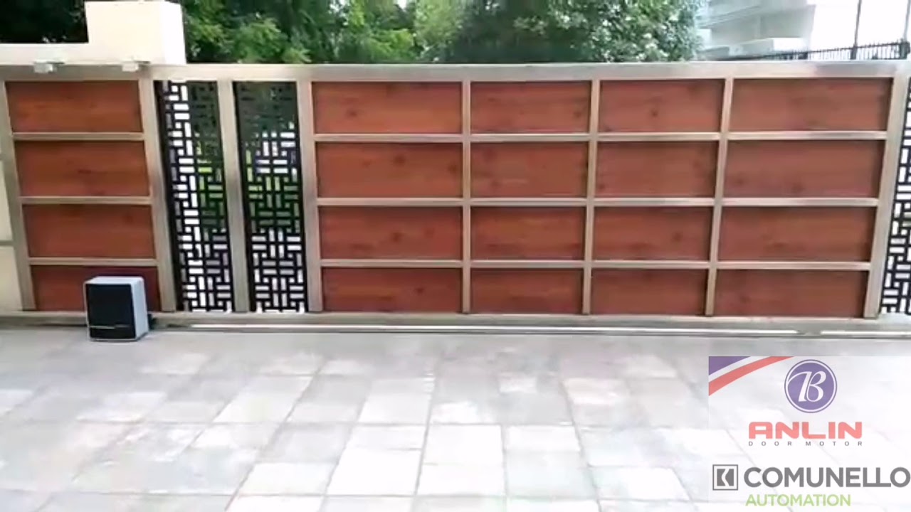 Mẫu cửa cổng lùa luôn đảm bảo an toàn nhờ motor và cảm biến. Mẫu cửa cổng lùa luôn đảm bảo an toàn nhờ motor và cảm biến.