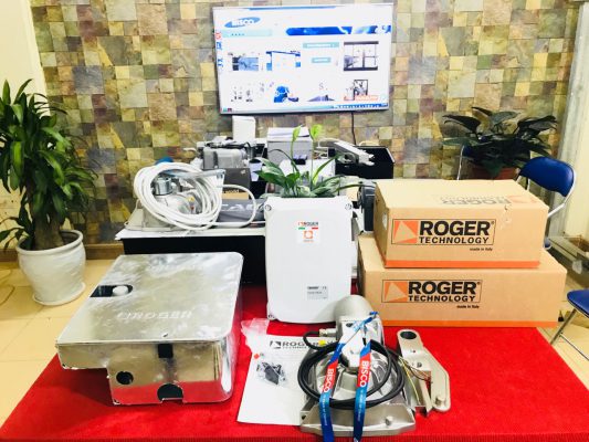Cửa tự động motor cổng tay đòn Roger vũng tàu Cửa tự động Motor cổng tay đòn Roger