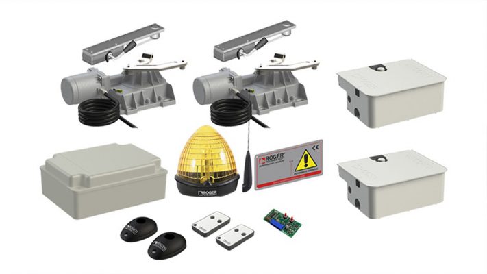 Các bộ phận chính của cổng Roger R21-351 âm sàn Các bộ phận chính của cổng Roger R21-351 âm sàn