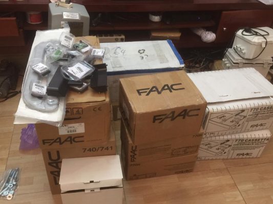 Motor Faac 740 được thiết lập động cơ hệ thống đuôi ENCODER