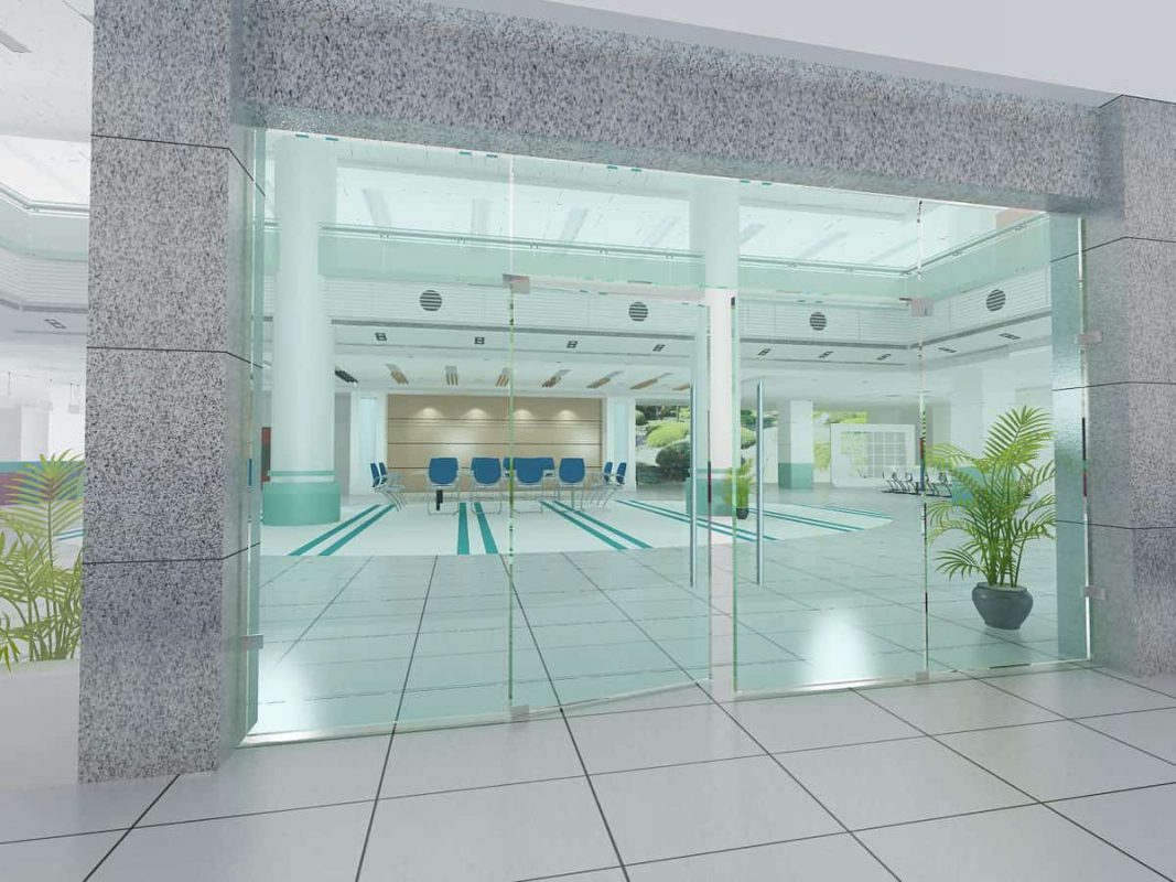 Cửa kính tự động Cửa bị xệ sát xuống sàn là lỗi kỹ thuật khá phổ biến