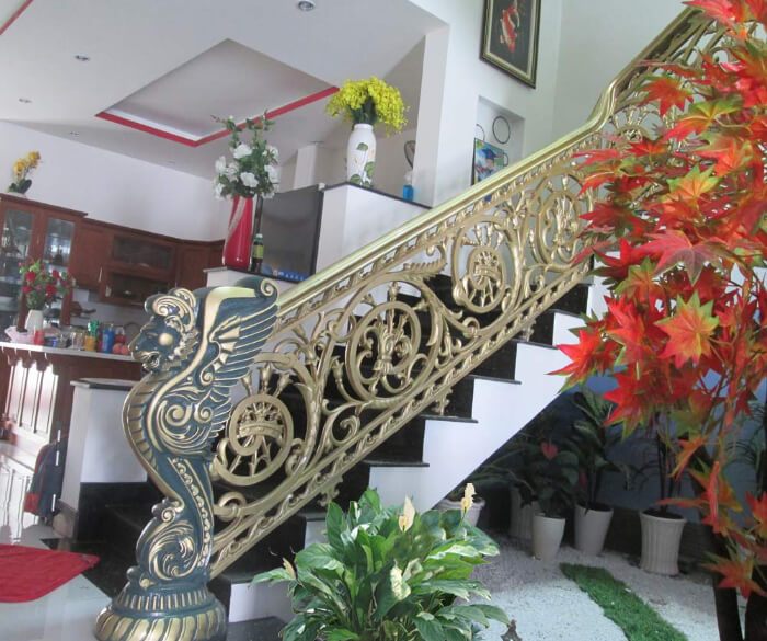Cầu thang nhôm đúc sử dụng công nghệ đúc Silicat Cầu thang nhôm đúc sử dụng công nghệ đúc Silicat