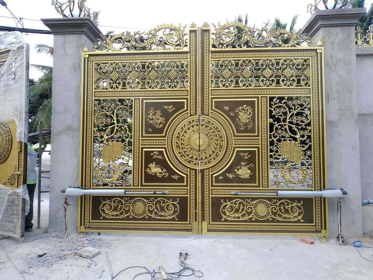 Hiện đại hoá và nâng cao giá trị công trình ưu điểm motor cổng tay đòn