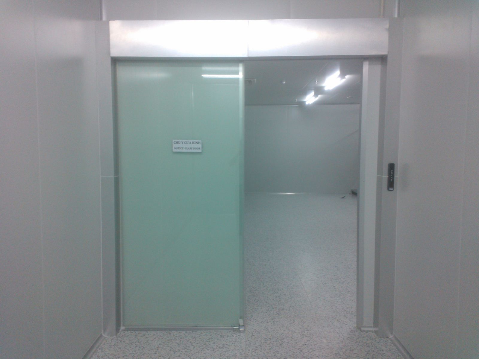 Mẫu cửa trượt tự động 1 cánh